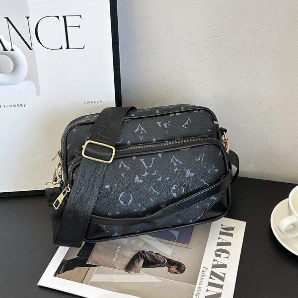 New retro letter logo men's bag - Image 3