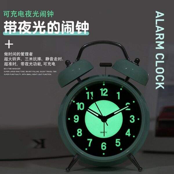 Rechargeable luminous alarm clock with super loud sound - Image 4
