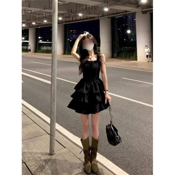 French black midi skirt - Image 1