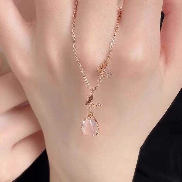 Pink Crystal Necklace - Image 2