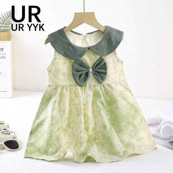 Cute girl bow dress set - Image 4
