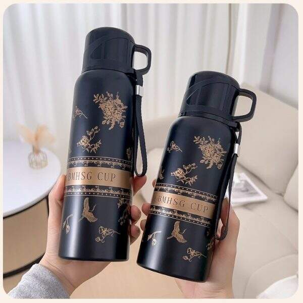 New white gardenia thermos cup - Image 2