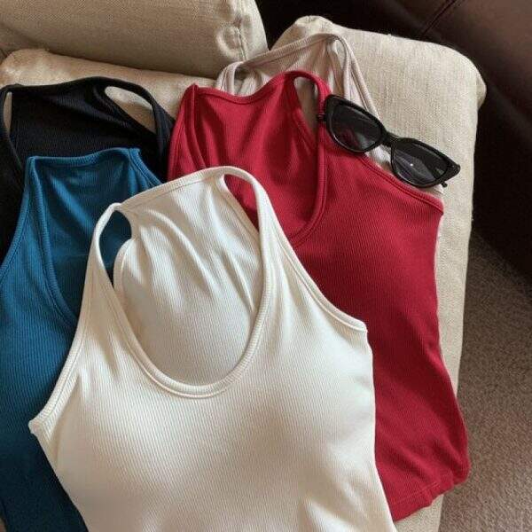 American sleeveless V-neck shirt - Image 3