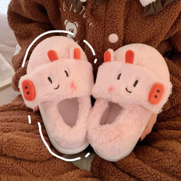 Cute cotton slippers - Image 3
