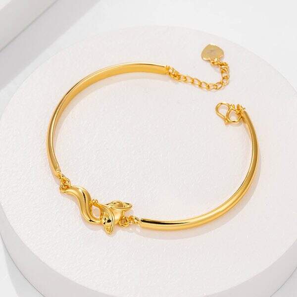 Plated 24K Golden Fox Bracelet - Image 2