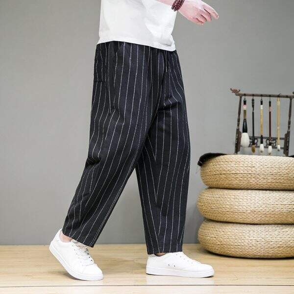 Men's striped casual pants - Image 1