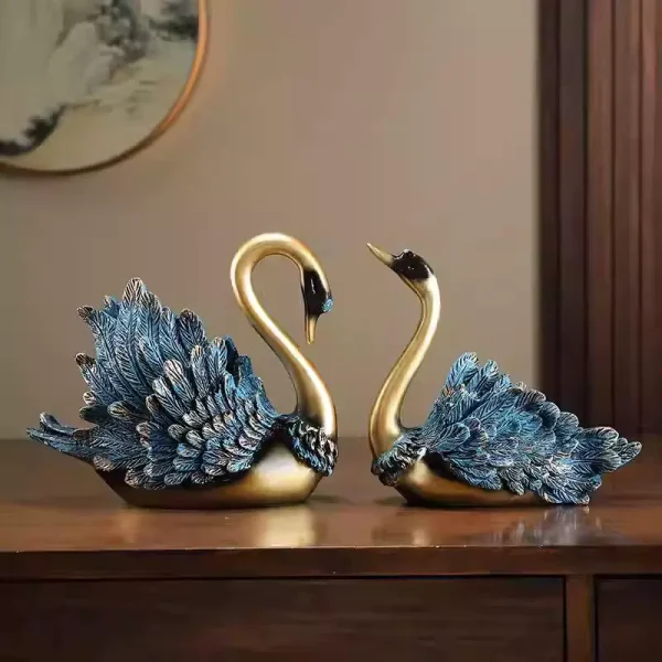 Modern luxury swan accessories, suitable for home decoration - Image 3