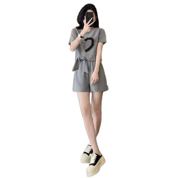 Sleeves and shorts two-piece set trendy - Image 5