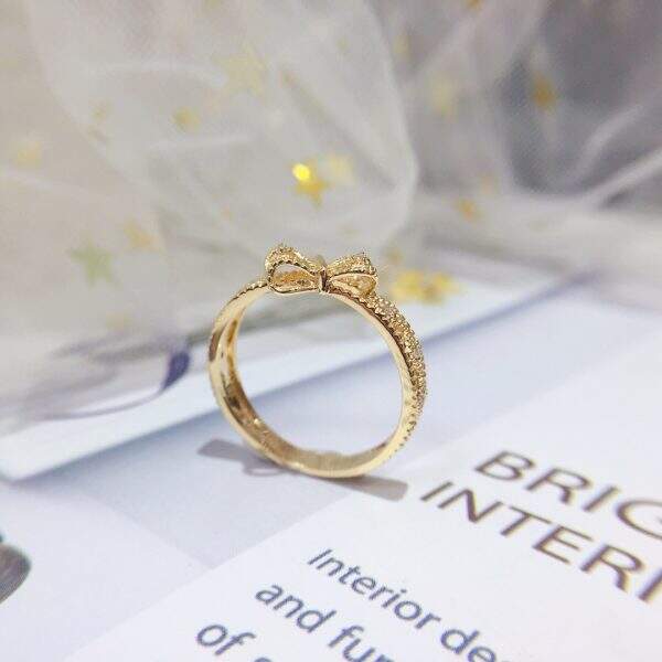 Ladies' Diamond Bow Ring - Image 4