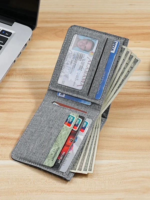 New men's double fold wallet - Image 2