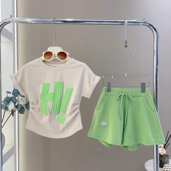CUHK casual girls' short sleeved shorts - Image 4
