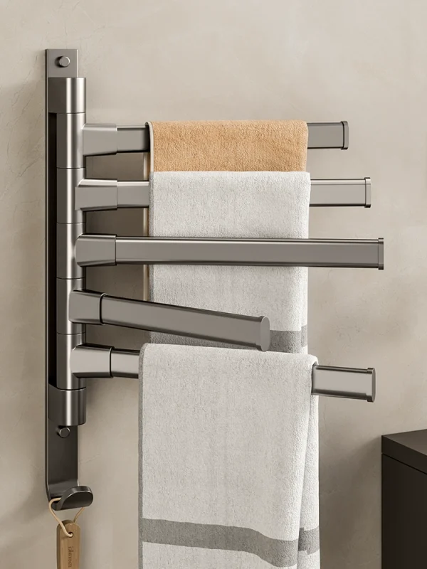 Bathroom rotating towel rack - Image 1