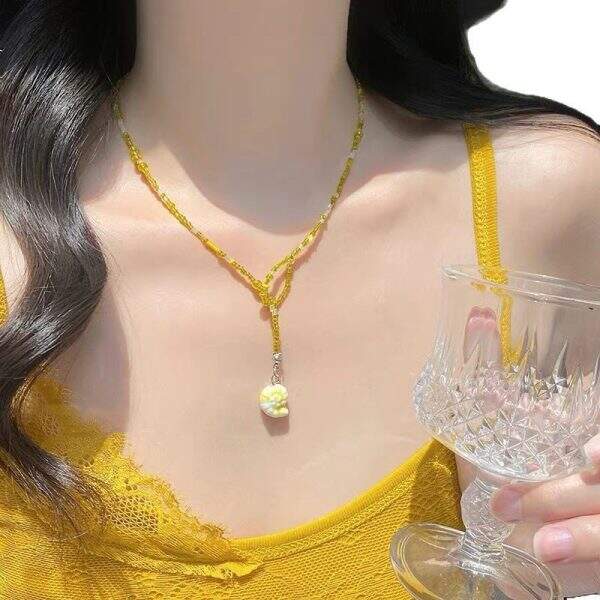 Colorful bead necklace - Image 3