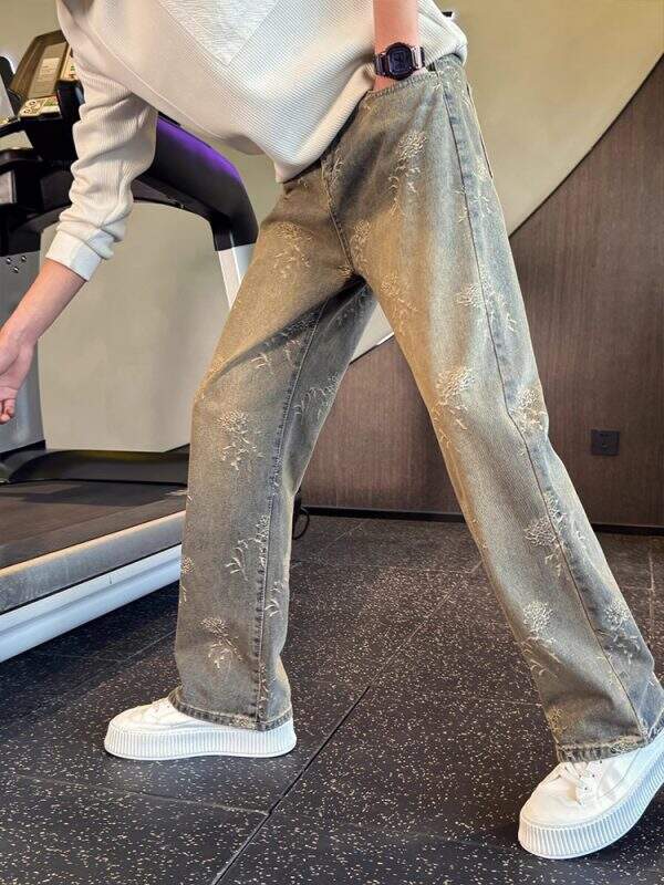 High end straight leg jeans for men - Image 1