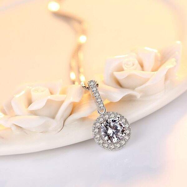 18K white gold women's necklace - Image 3