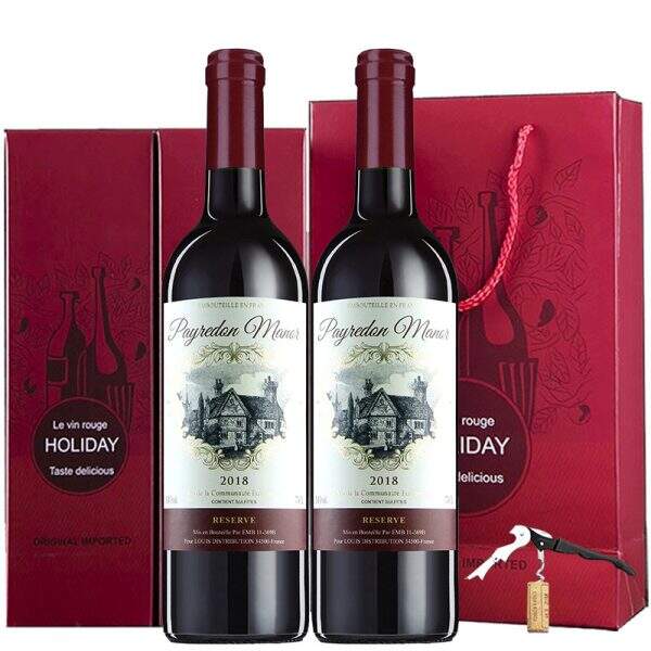 Original bottle, original imported red wine - Image 1