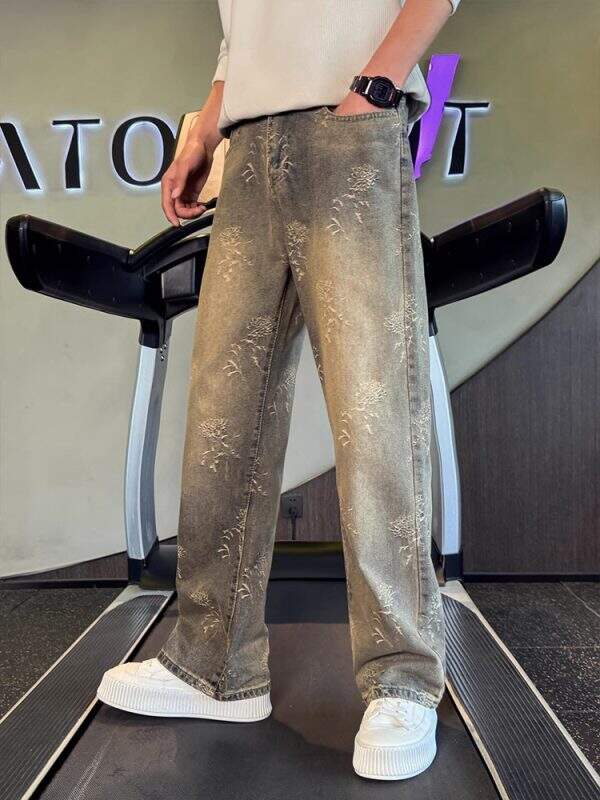 High end straight leg jeans for men - Image 4