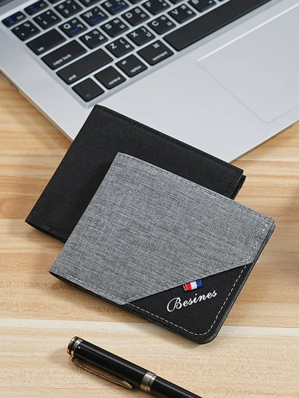 New men's double fold wallet - Image 1