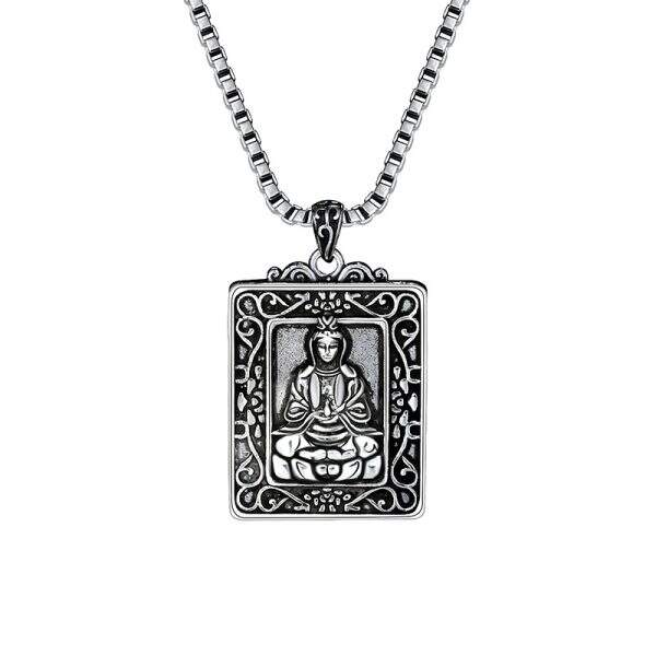Copper Guanyin pendant necklace - Image 5