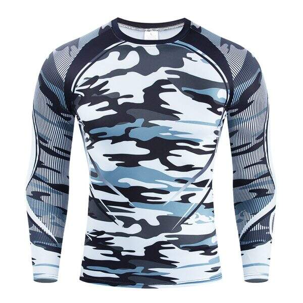 Running and fitness clothing men's long sleeved t-shirt - Image 2