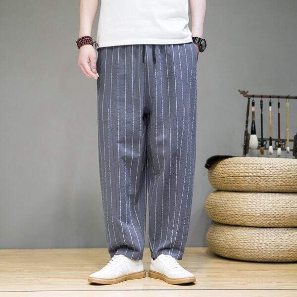 Men's striped casual pants - Image 5