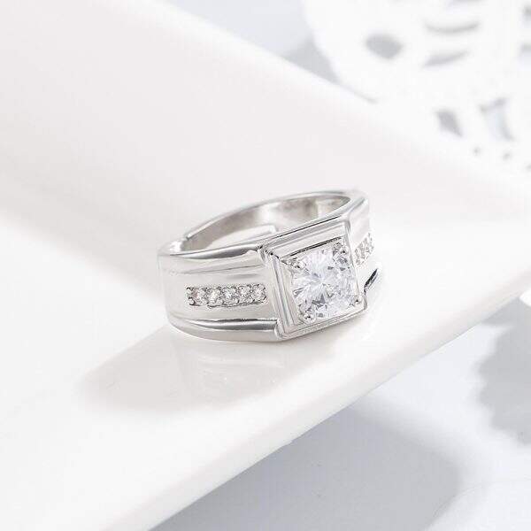 Platinum plated men's ring - Image 2