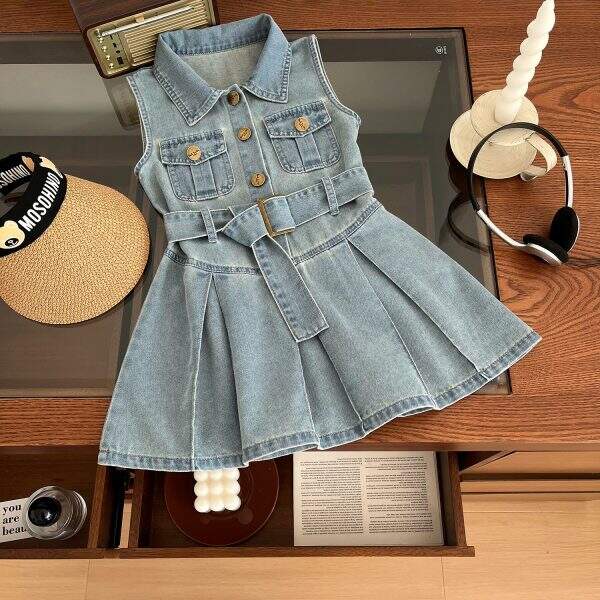 Children's princess skirt denim skirt - Image 1