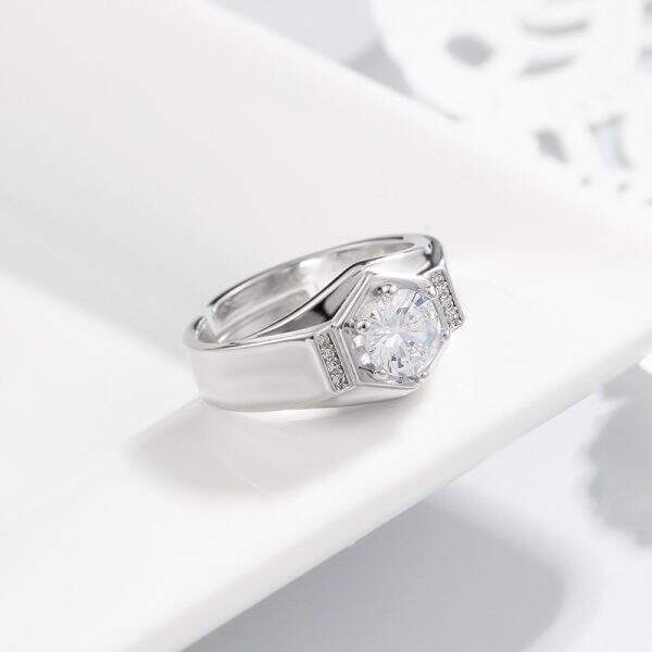 Moissanite imitation diamond ring - Image 2