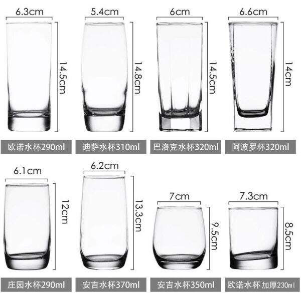Green apple heat-resistant glass water cup - Image 4