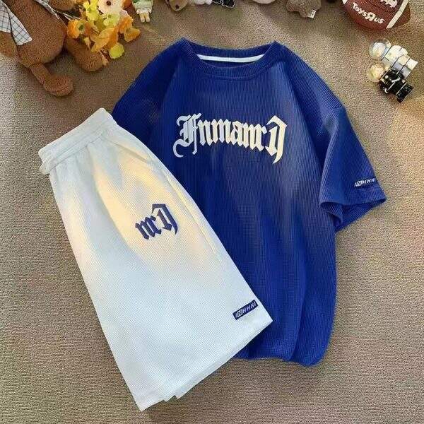 Men's short sleeved T-shirt shorts set - Image 3