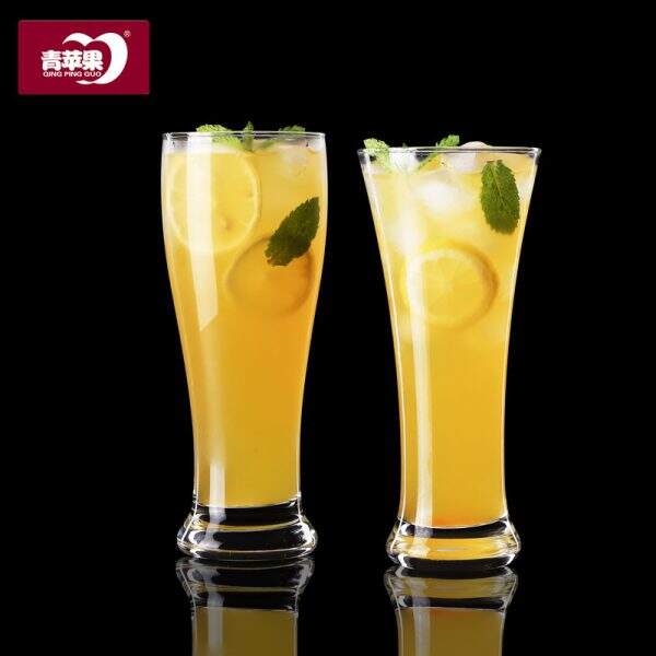 Green apple heat-resistant glass water cup - Image 1