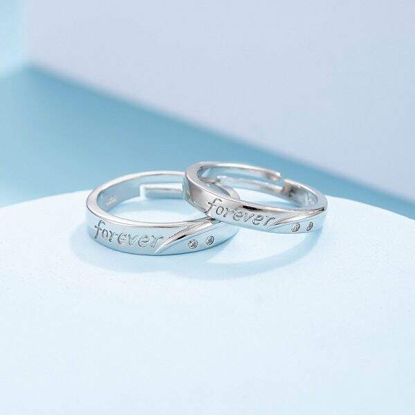 Fashion letter diamond ring - Image 3
