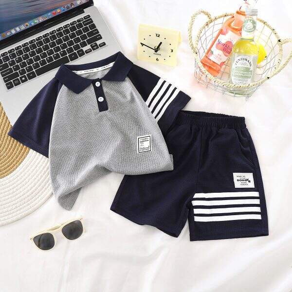Children's short sleeved shorts set - Image 2