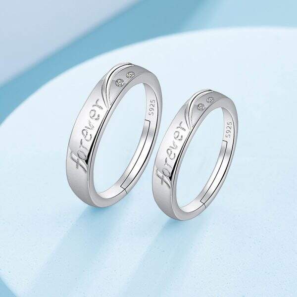 Fashion letter diamond ring - Image 1