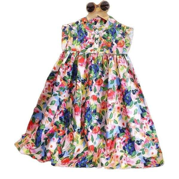Girl's floral dress - Image 5