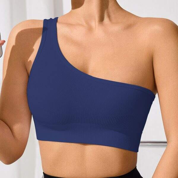 Sexy single shoulder sports vest - Image 2