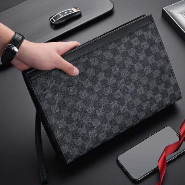 Business Men's Handbag, High end Leisure Handbag, Men's One piece Hair Collection, Large Capacity Men's Clip Bag 2024 New Edition - Image 3