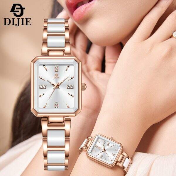 Square quartz wristwatch - Image 3
