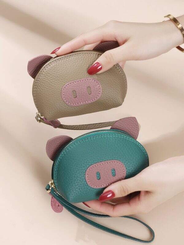 Cute Piggy Pattern Small Wallet - Image 5